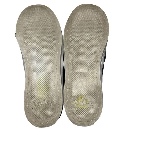 Coach Parkside Slip On Women's Cordovan Burgundy Sneakers Reptile Size 7 - Picture 6 of 7